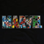 Productafbeelding Marvel - Comic Strip Logo T-shirt zwart