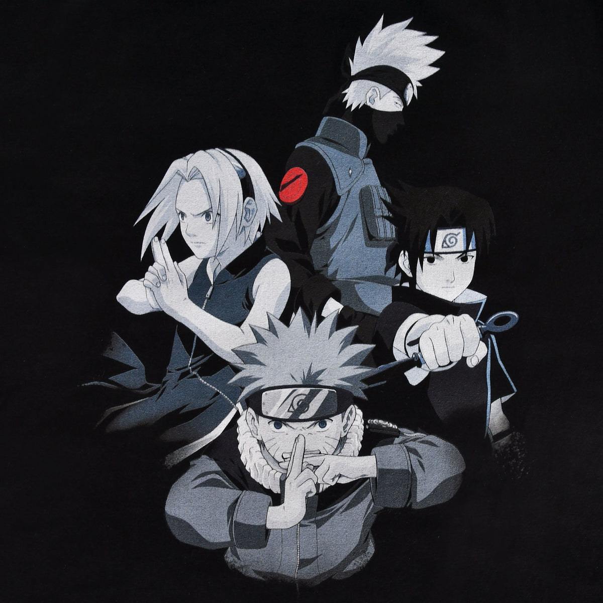 Productafbeelding Naruto - Team 7 Groep T-Shirt Zwart