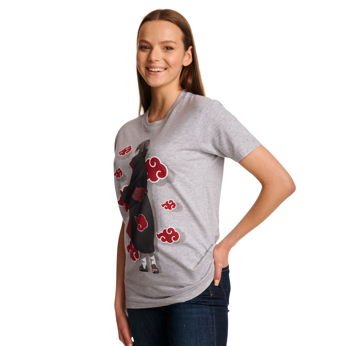 Productafbeelding Naruto - Itachi Akatsuki T-shirt grijs