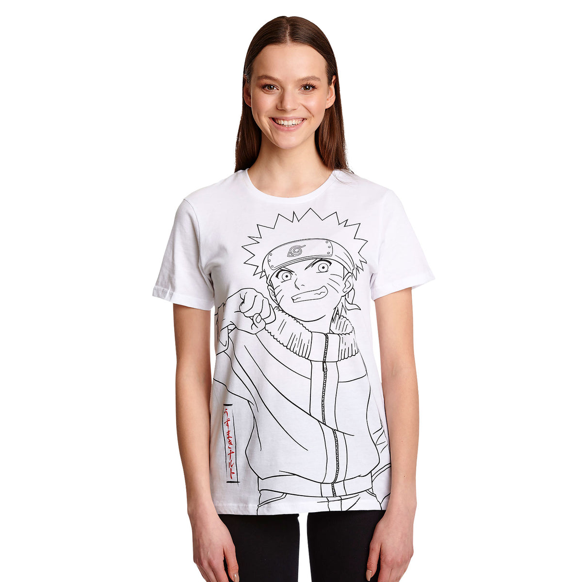 Productafbeelding Naruto - Monochroom Schets T-shirt wit