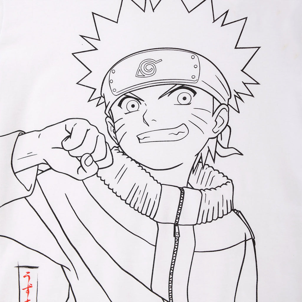 Productafbeelding Naruto - Monochroom Schets T-shirt wit