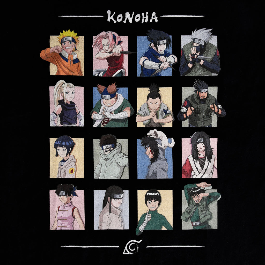 Productafbeelding Naruto - Characters of Konoha T-shirt zwart