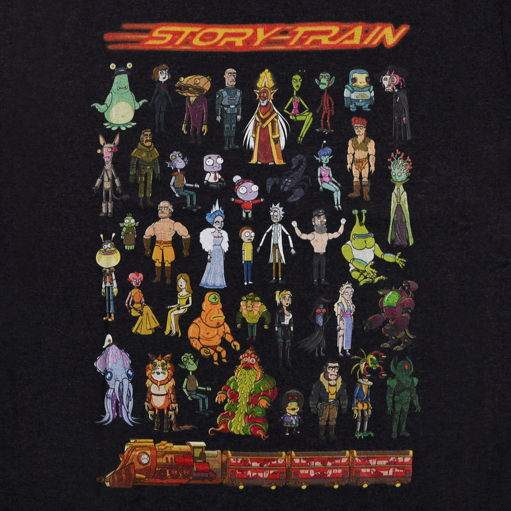 Productafbeelding Rick en Morty - Story Train T-shirt grijs