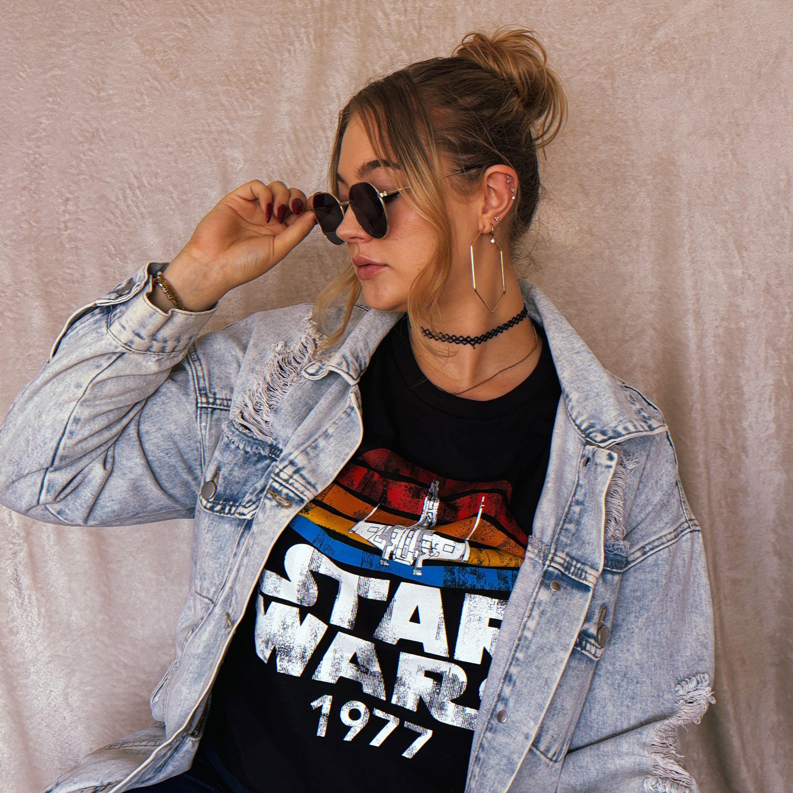 Productafbeelding Star Wars van 1977 Retro T-shirt zwart