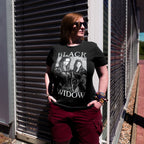 Productafbeelding Black Widow - Poster T-Shirt grijs