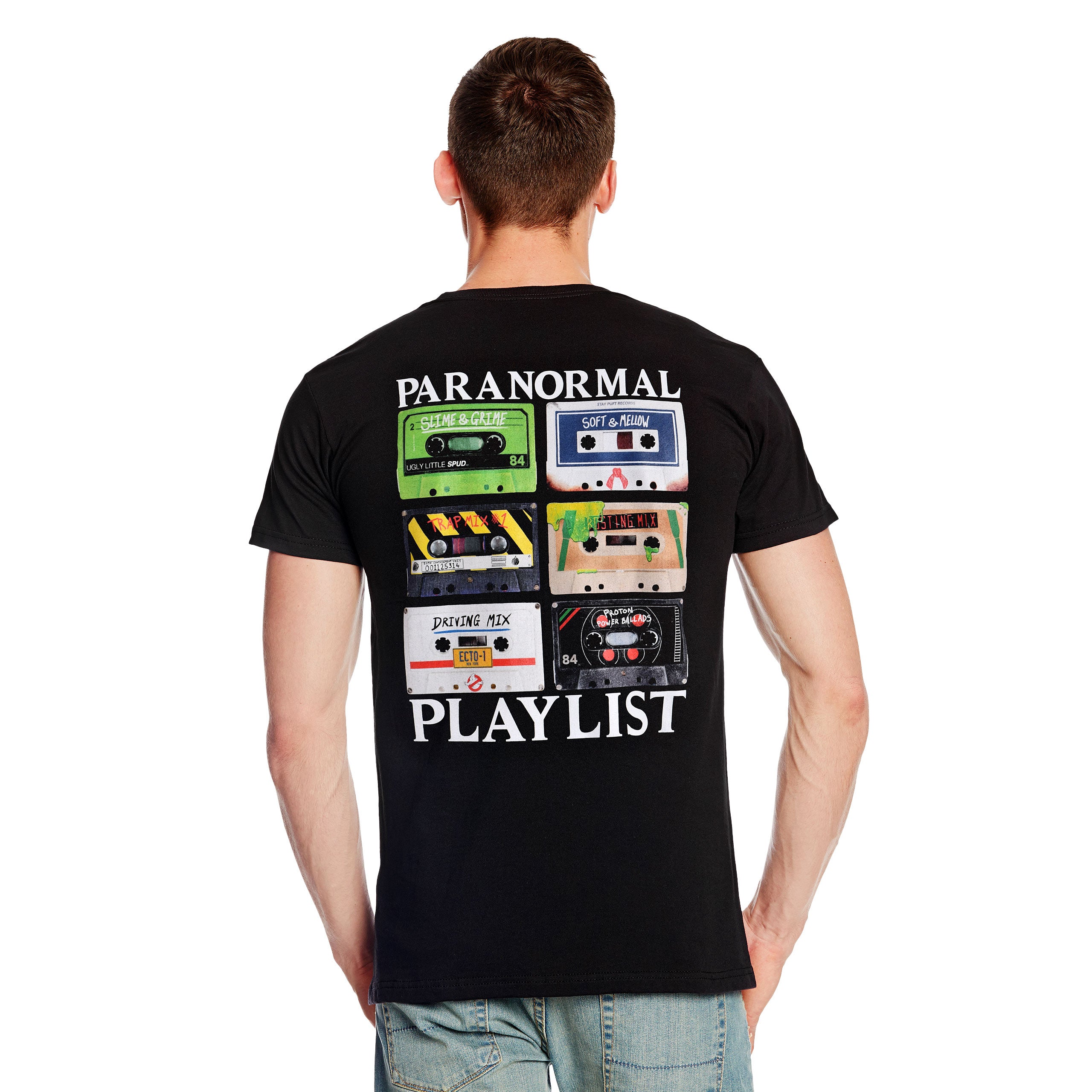 Productafbeelding Ghostbusters - Paranormal Playlist T-shirt Zwart