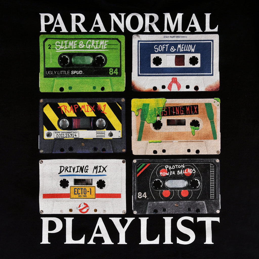 Productafbeelding Ghostbusters - Paranormal Playlist T-shirt Zwart