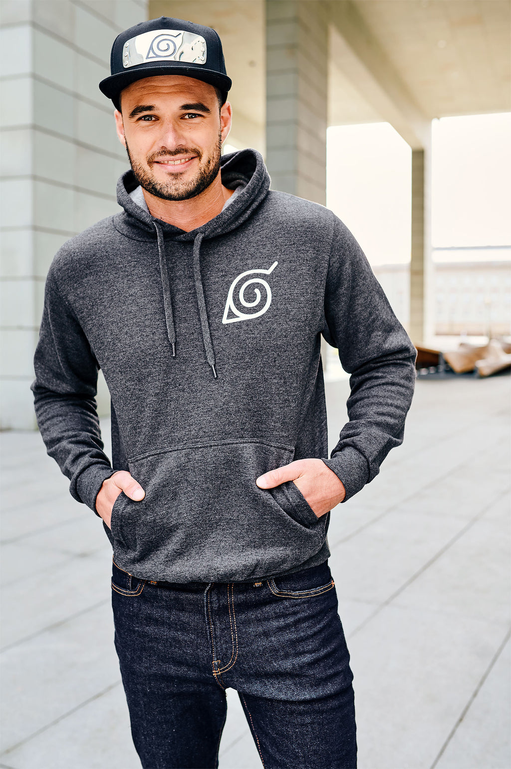 Productafbeelding Naruto - Personages van Konoha Hoodie grijs