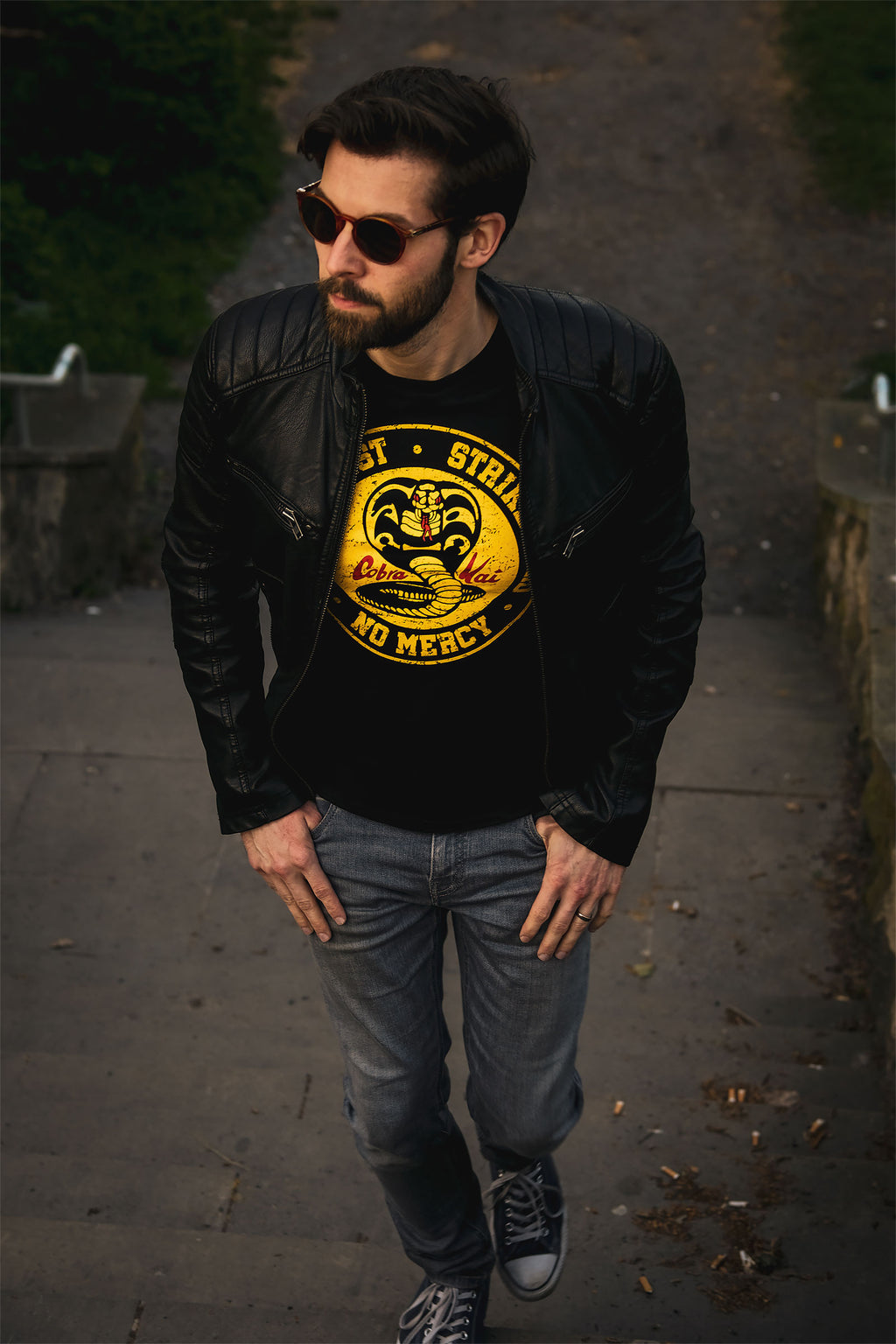 Productafbeelding Cobra Kai Logo T-Shirt voor Karate Kid Fans zwart