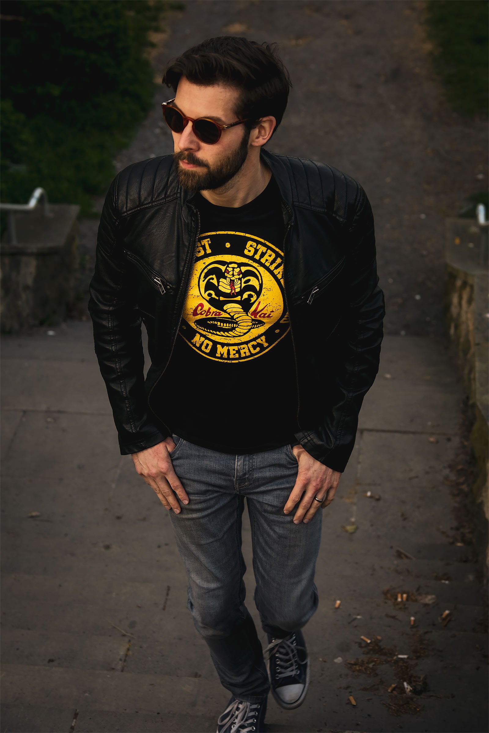 Productafbeelding Cobra Kai Logo T-Shirt voor Karate Kid Fans zwart
