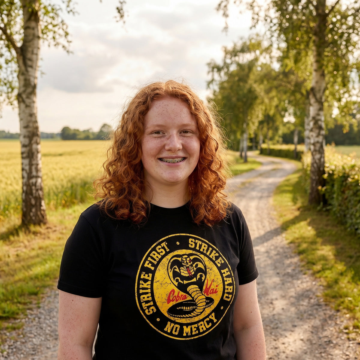 Productafbeelding Cobra Kai Logo T-Shirt voor Karate Kid Fans zwart