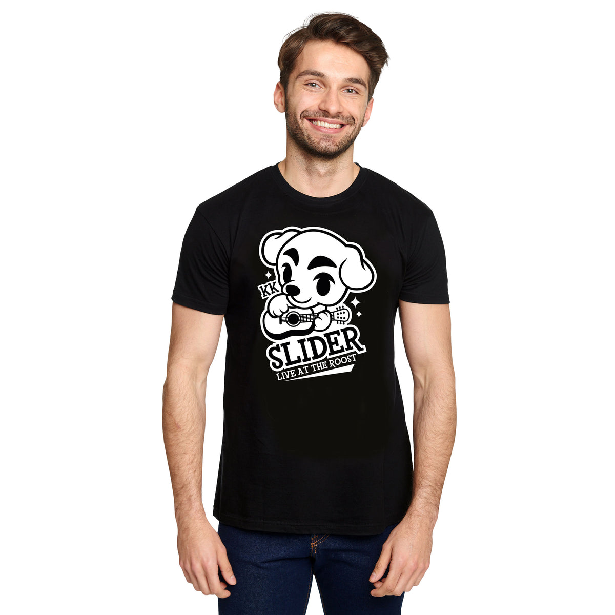 Productafbeelding K.K. Slider T-Shirt voor Animal Crossing Fans Zwart