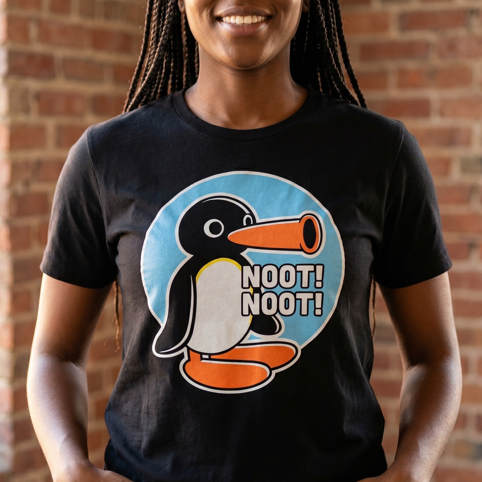 Productafbeelding Noot Noot T-shirt voor Pingu fans zwart