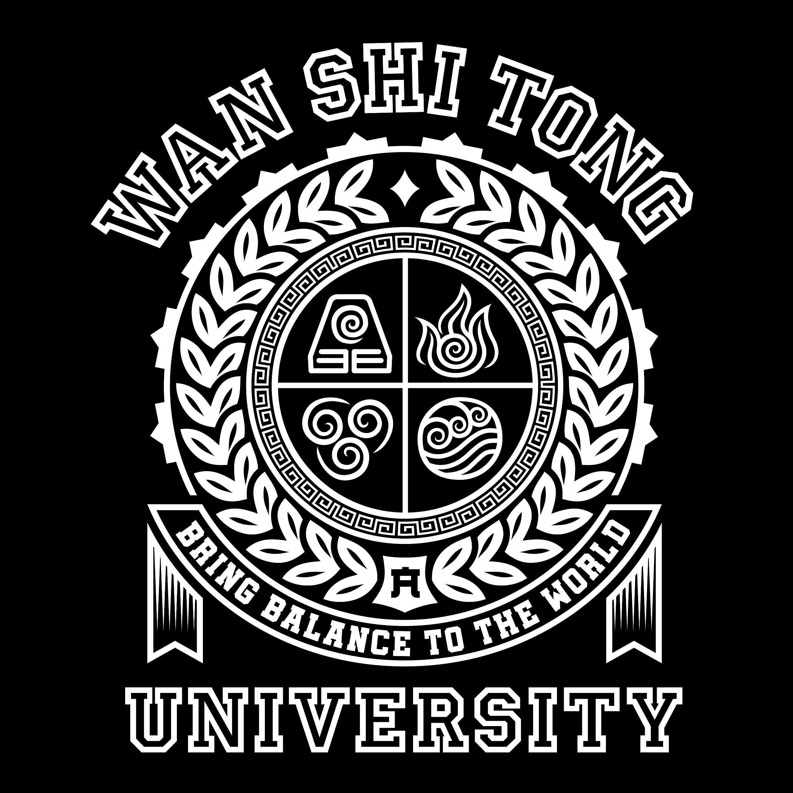 Productafbeelding Wan Shi Tong Universiteit T-shirt voor Avatar Fans zwart