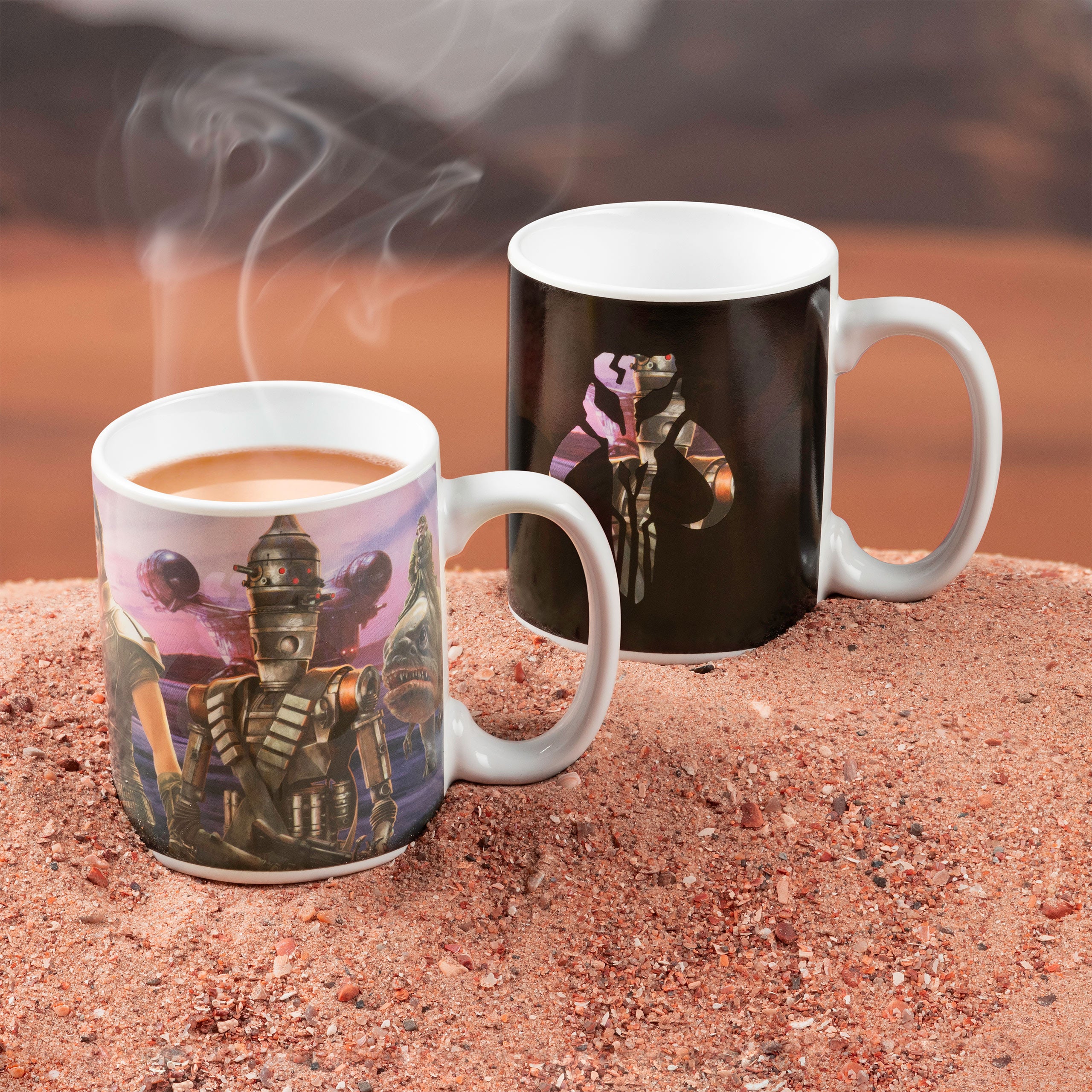Productafbeelding De Mandalorian Collage Thermisch Effect Mok - Star Wars