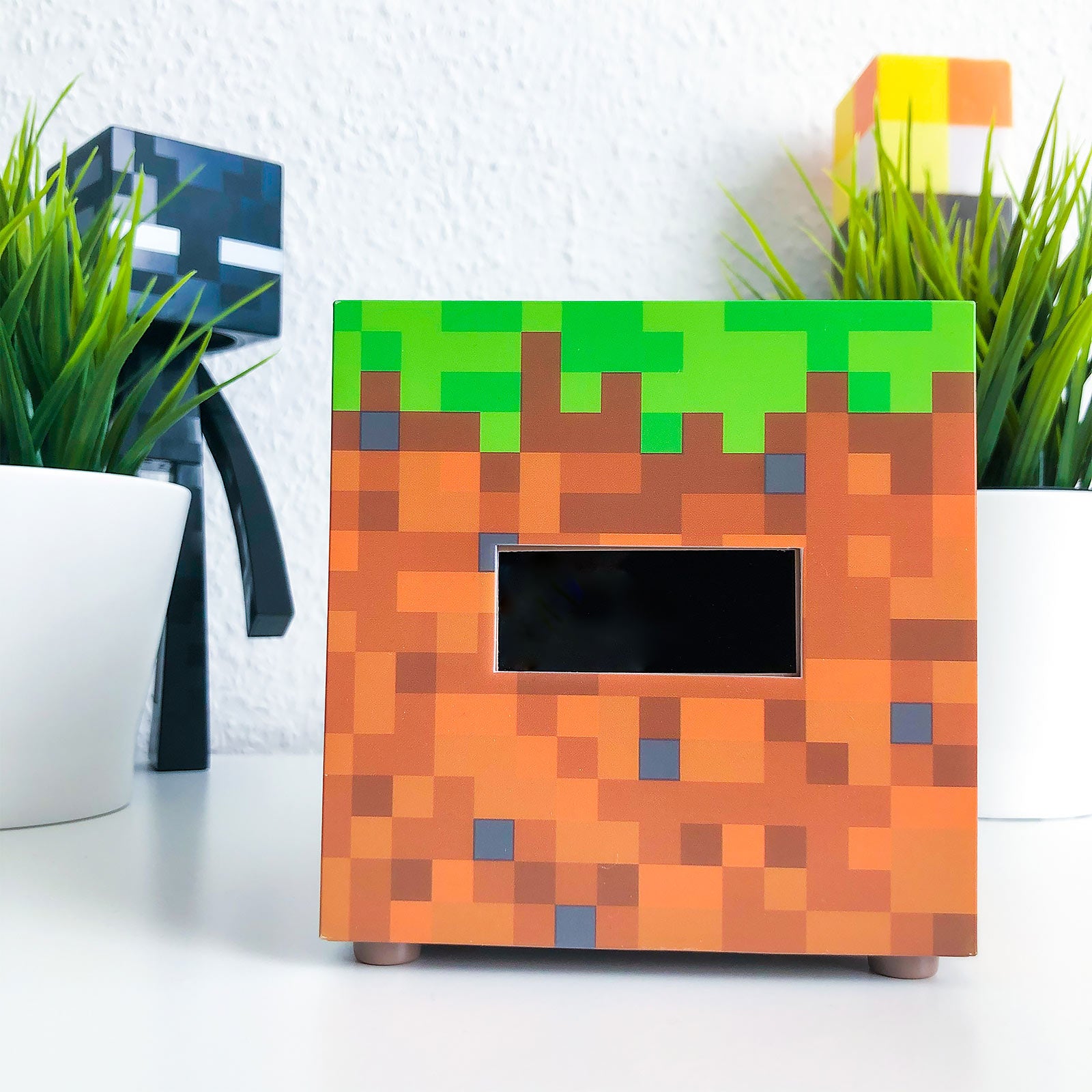 Productafbeelding Minecraft - Grasblok Wekker met Licht