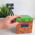 Productafbeelding Minecraft - Grasblok Wekker met Licht