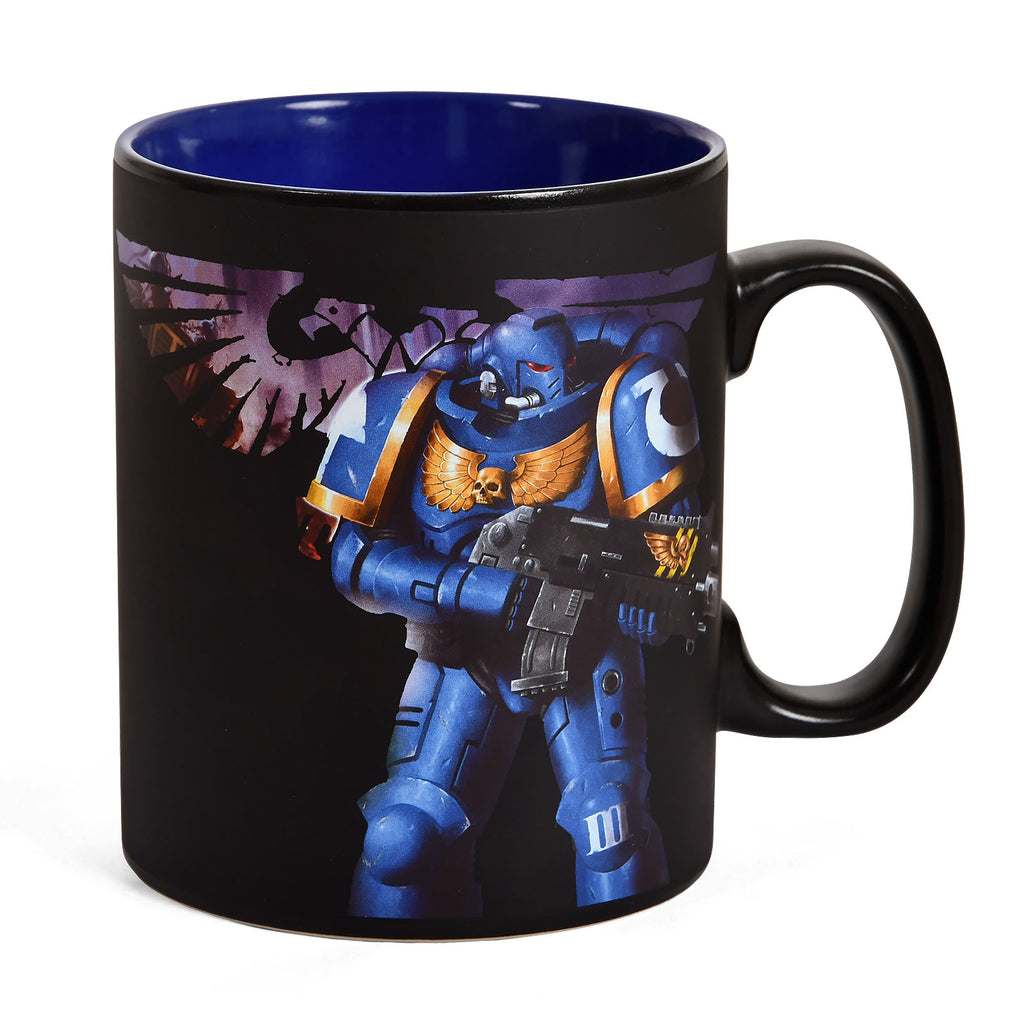 Productafbeelding Warhammer 40K - Ultramarines & Black Legion Thermisch effect Mok