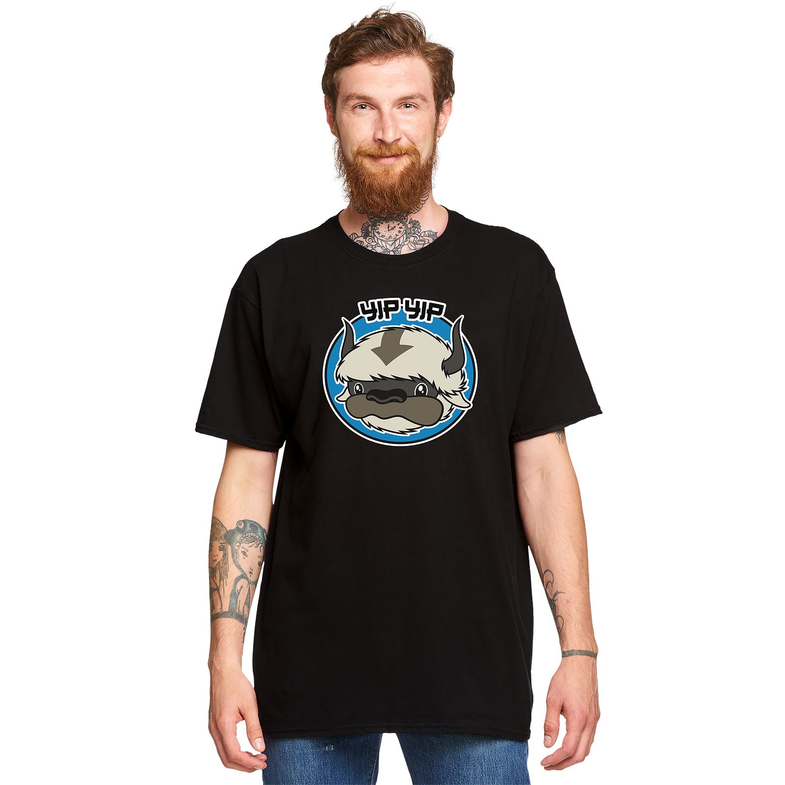 Productafbeelding Appa Yip Yip T-shirt voor Avatar-fans zwart
