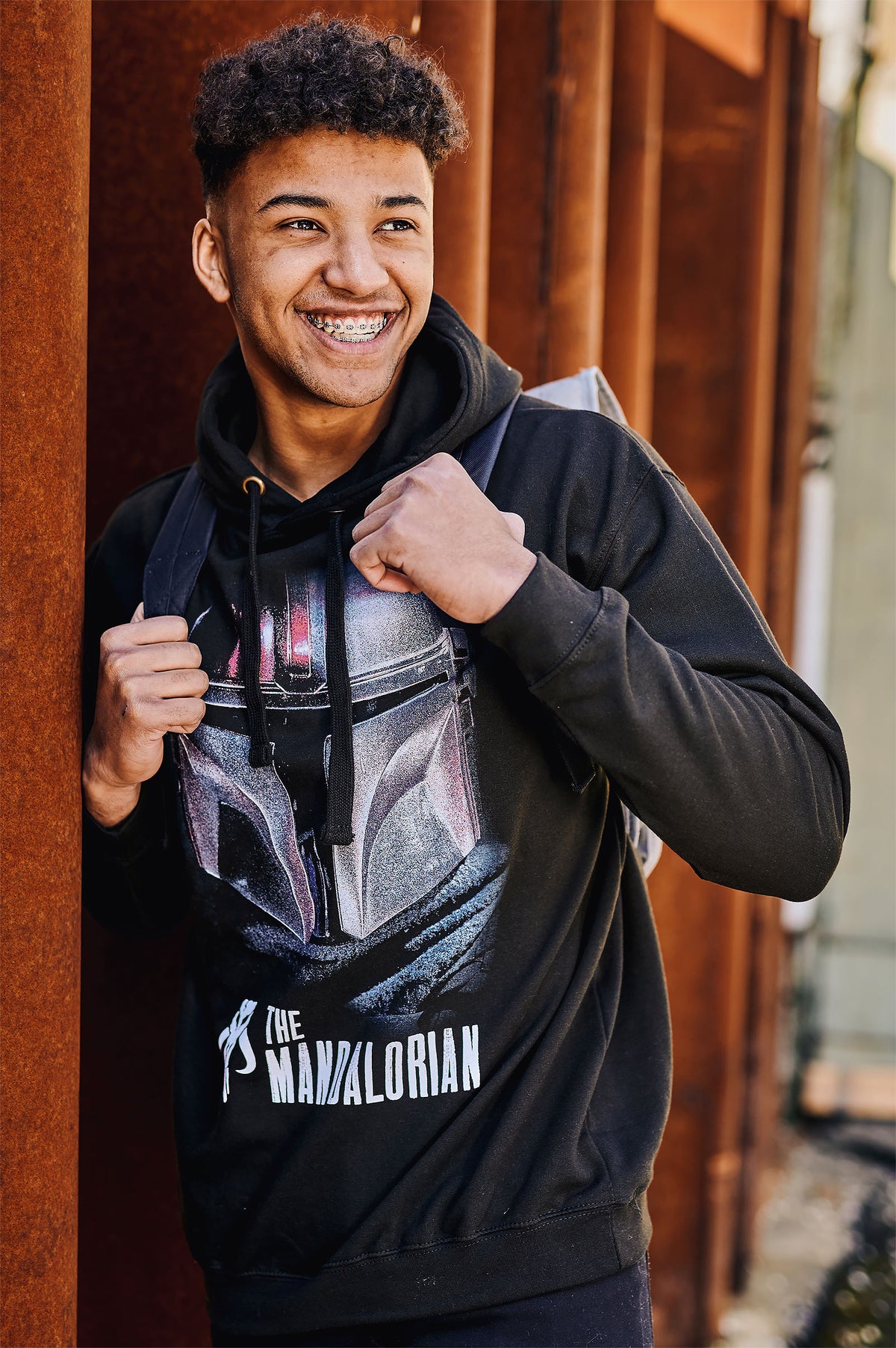 Productafbeelding The Mandalorian Dark Warrior Hoodie zwart - Star Wars