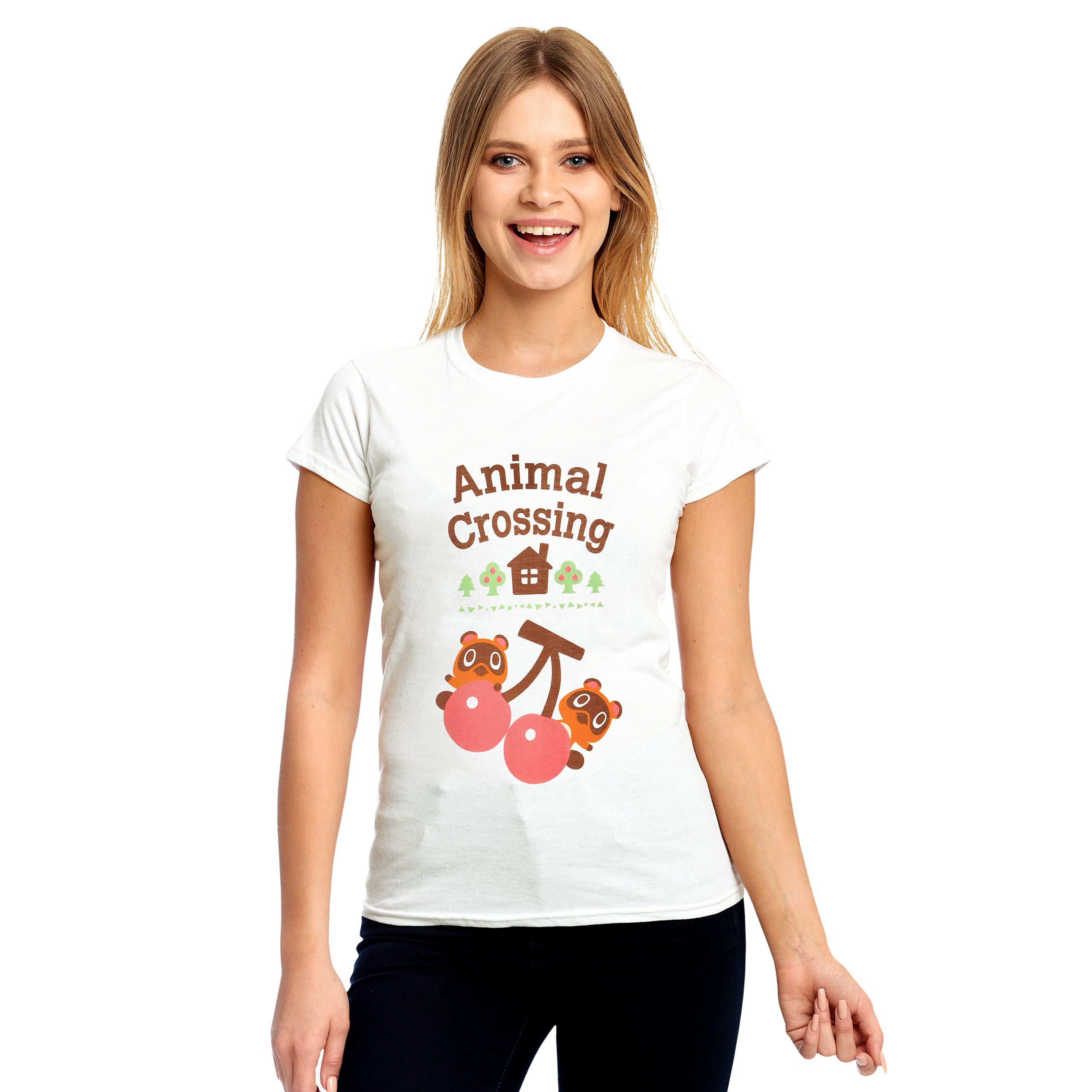 Productafbeelding Animal Crossing - Timmy en Tommy dames T-shirt wit