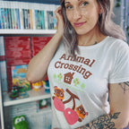 Productafbeelding Animal Crossing - Timmy en Tommy dames T-shirt wit