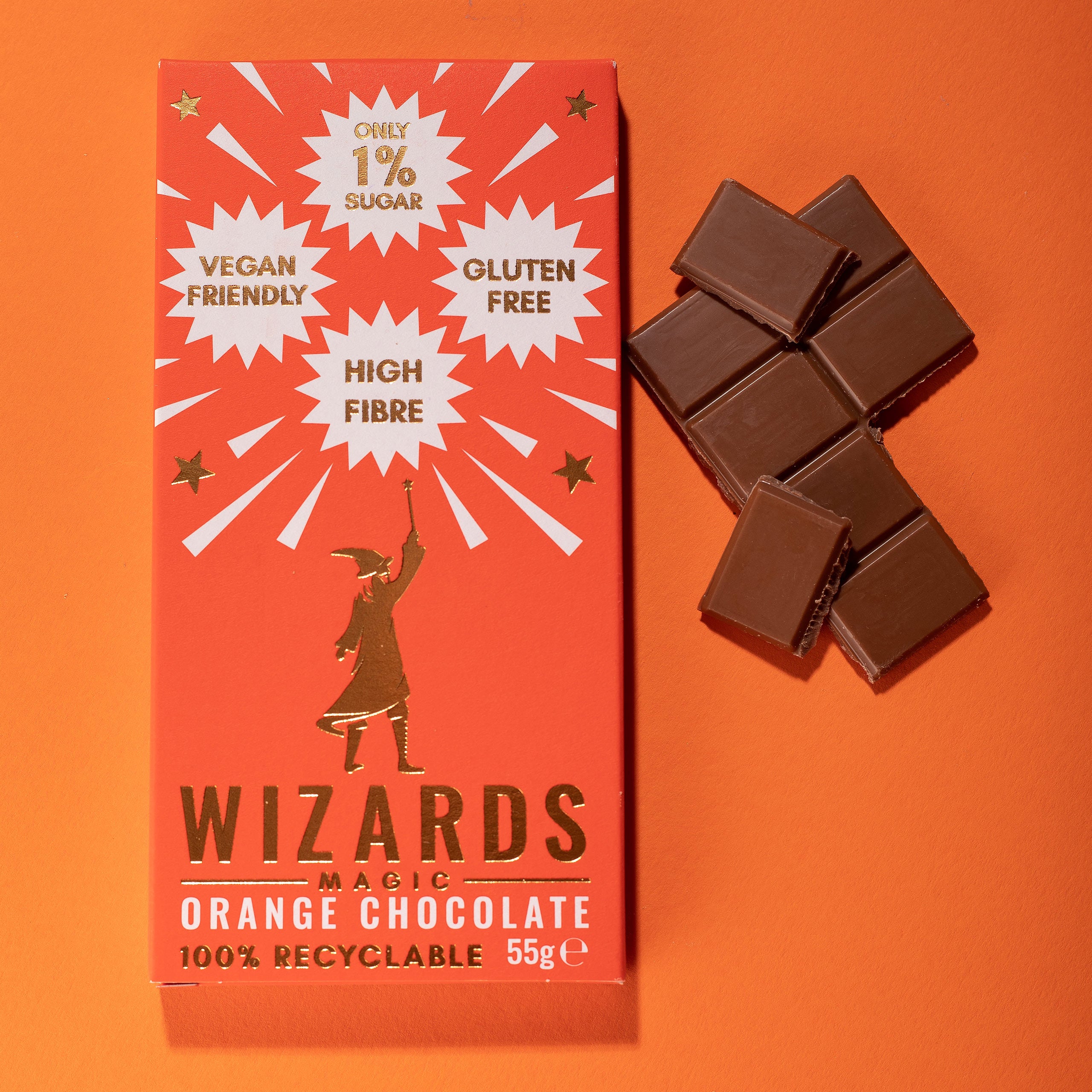 Productafbeelding Tovenaars Magie - Oranje Chocolade 12 Repen