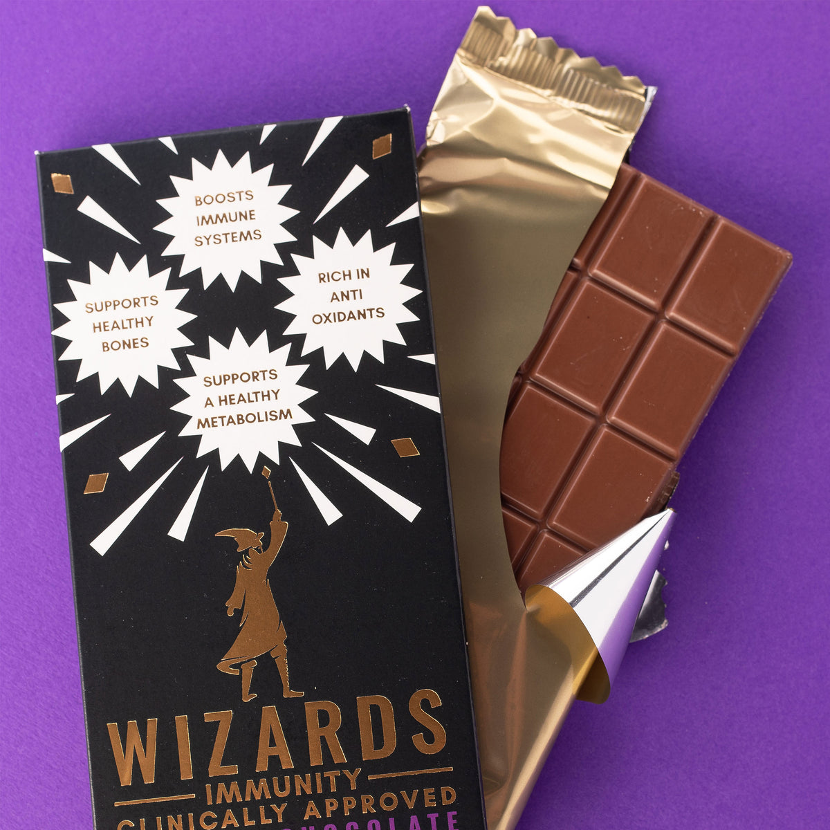 Productafbeelding Wizards Magic - Immuniteit Karamel Chocolade 12 Repen