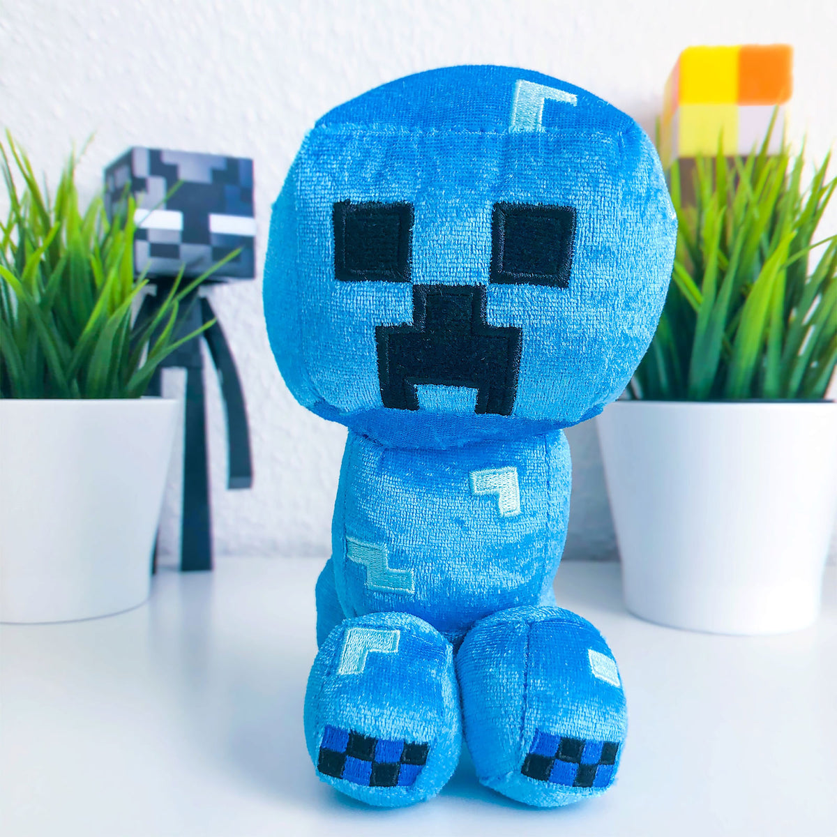 Productafbeelding Minecraft - Happy Explorer Charged Creeper Pluche Figuur 19 cm