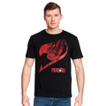 Productafbeelding Fairy Tail - Logo met Natsu T-shirt zwart