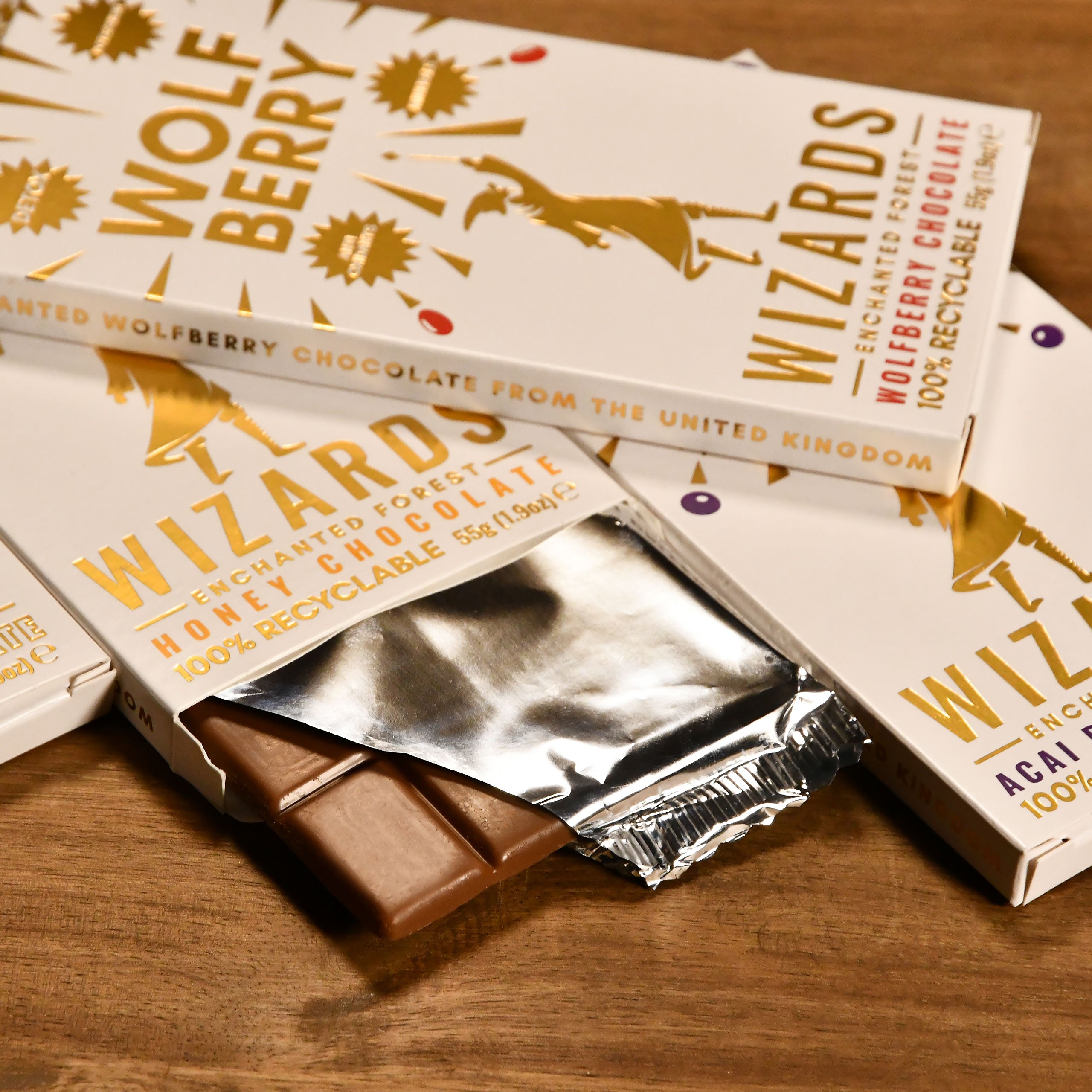 Product image Wizards Magic - Enchanted Forest Selection Chocolate 4 Bars