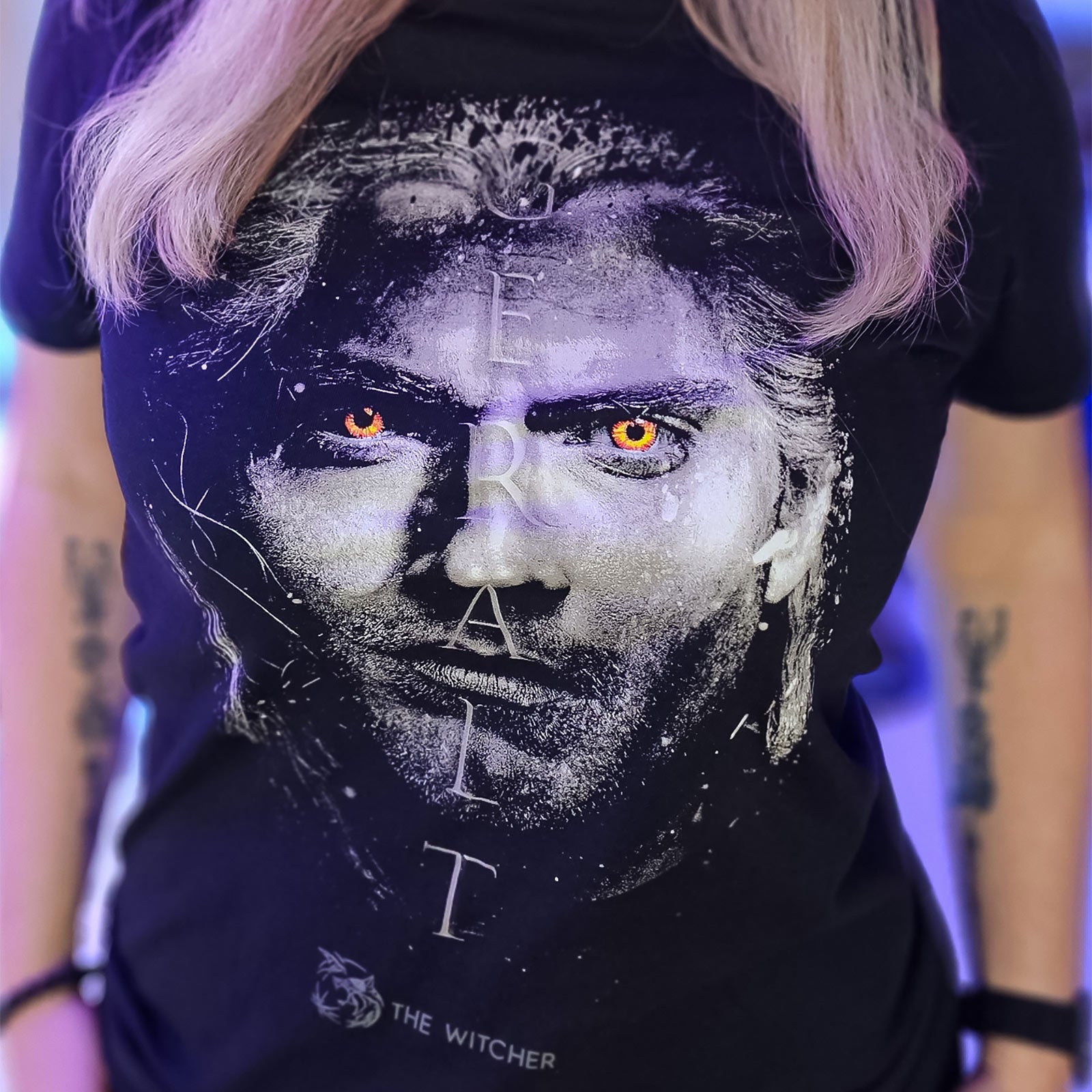 Productafbeelding Witcher - Geralt Portret T-Shirt zwart