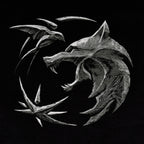 Productafbeelding Witcher - Wolf Embleem T-Shirt Zwart
