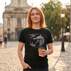 Productafbeelding Witcher - Wolf Embleem T-Shirt Zwart