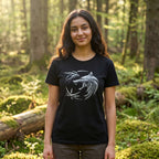 Productafbeelding Witcher - Wolf Embleem T-Shirt Zwart