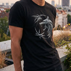 Productafbeelding Witcher - Wolf Embleem T-Shirt Zwart
