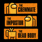 Productafbeelding Impostor From Life To Death T-shirt voor Among Us Fans Zwart