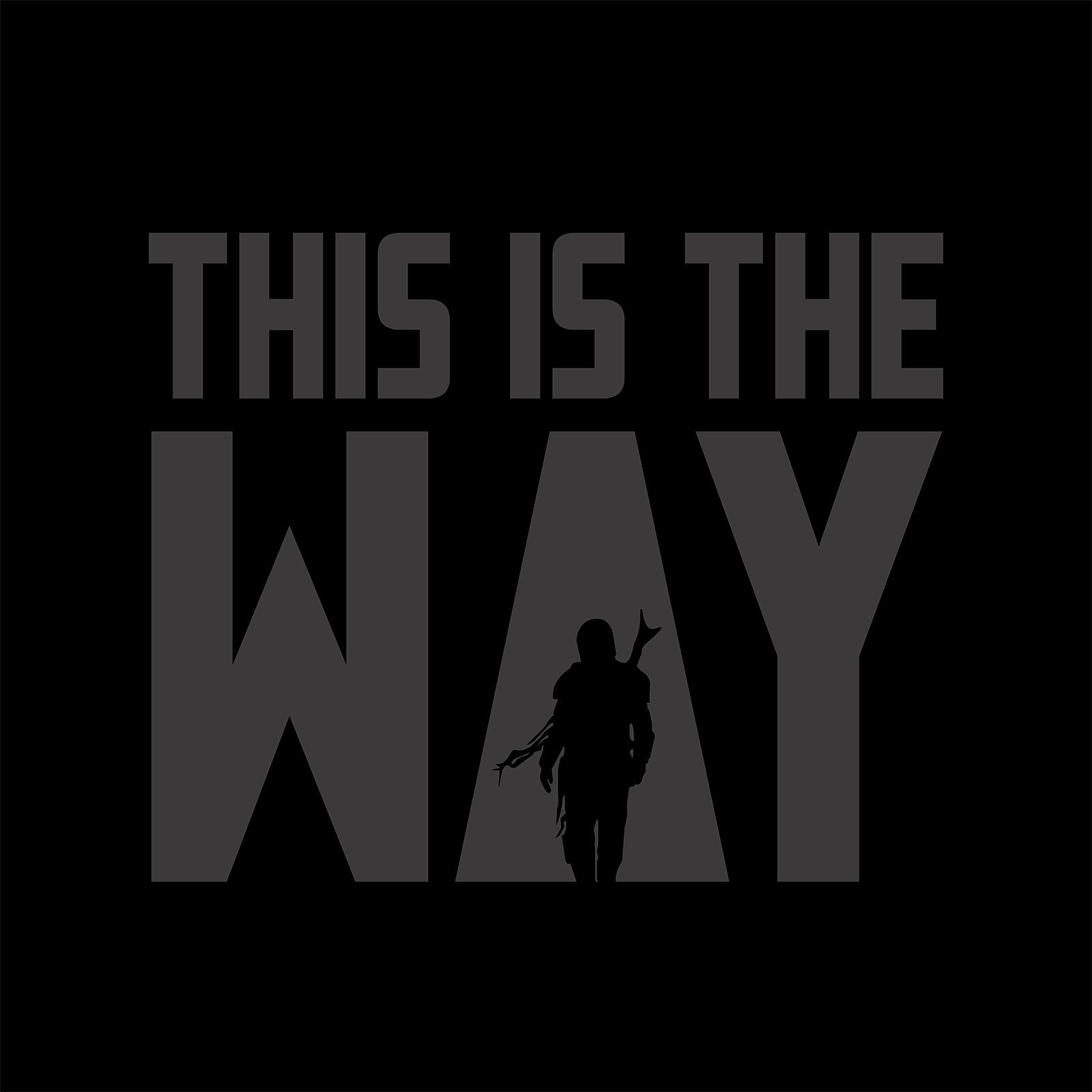 Productafbeelding The Way T-Shirt voor Star Wars Fans zwart