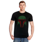 Productafbeelding Boba Face T-shirt voor Star Wars Fans zwart