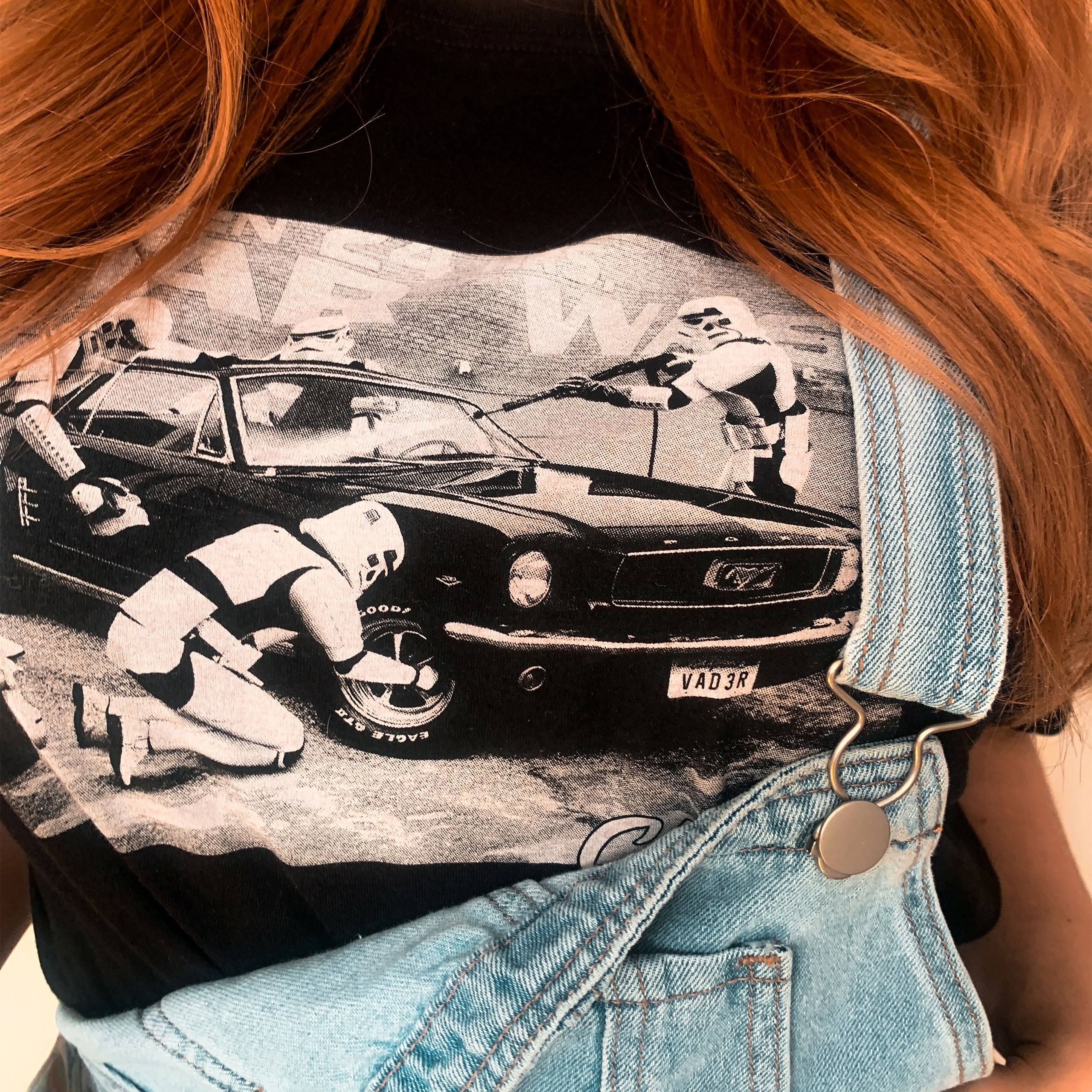 Productafbeelding Star Wash T-shirt voor Star Wars Fans zwart