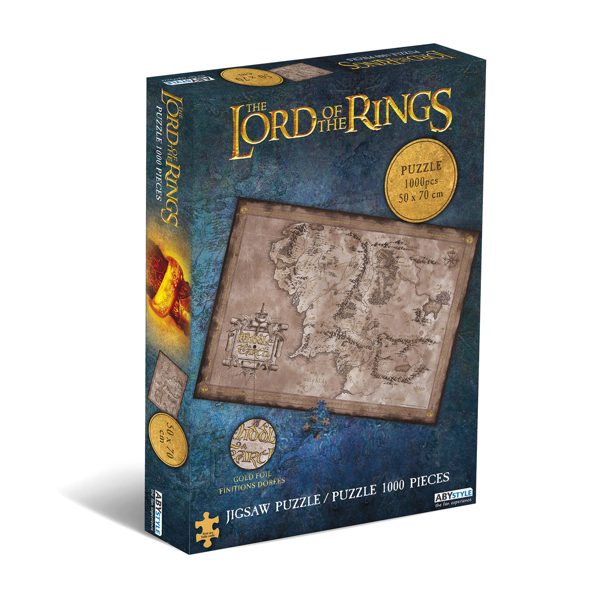 Productafbeelding In de Ban van de Ring - Kaart van Midden-aarde Puzzel