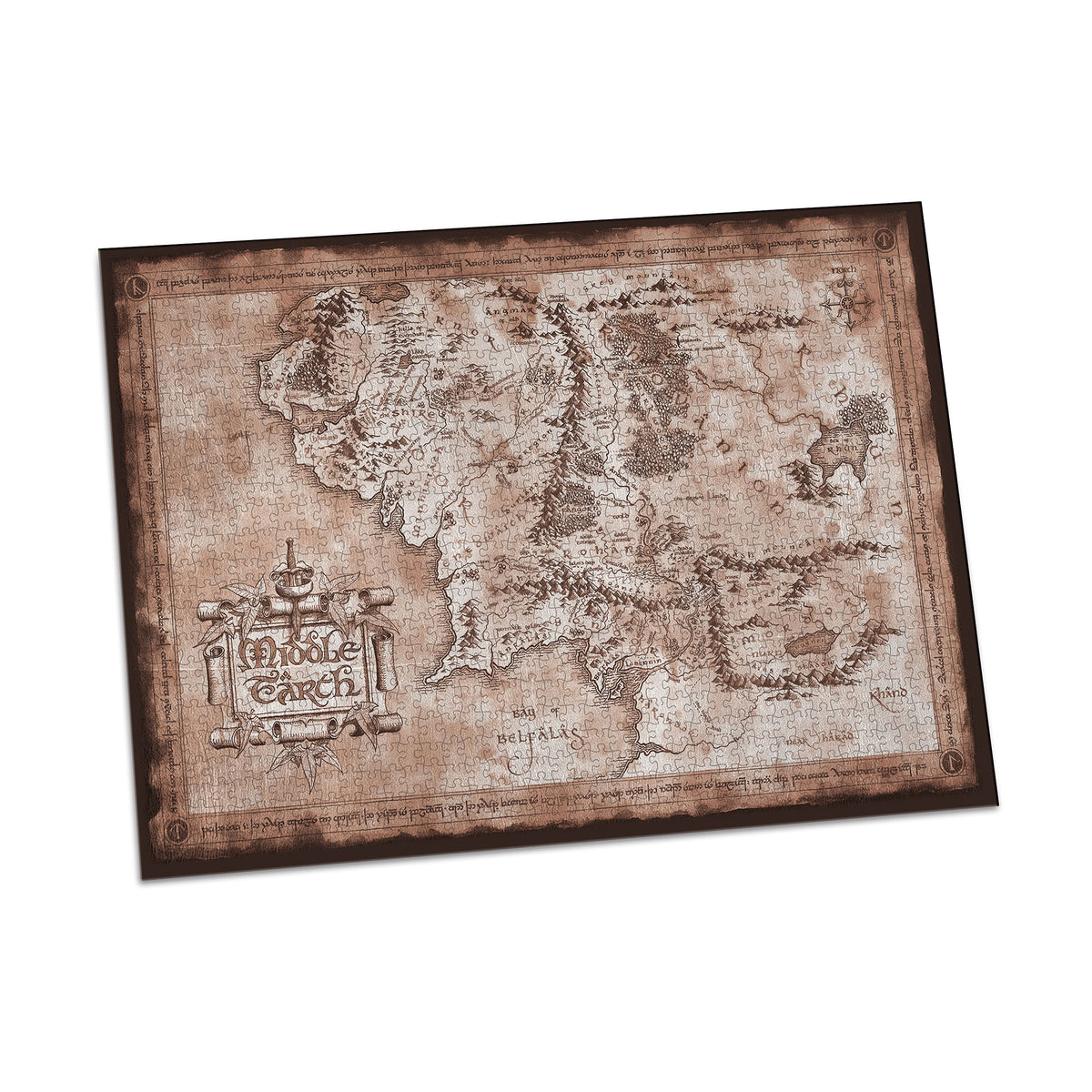 Productafbeelding In de Ban van de Ring - Kaart van Midden-aarde Puzzel