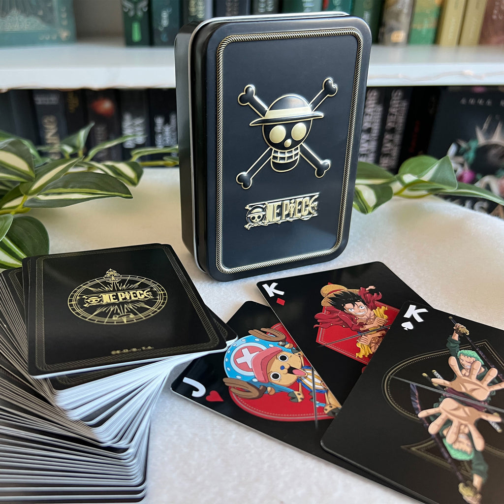 Productafbeelding One Piece - Skull speelkaarten in metalen doos