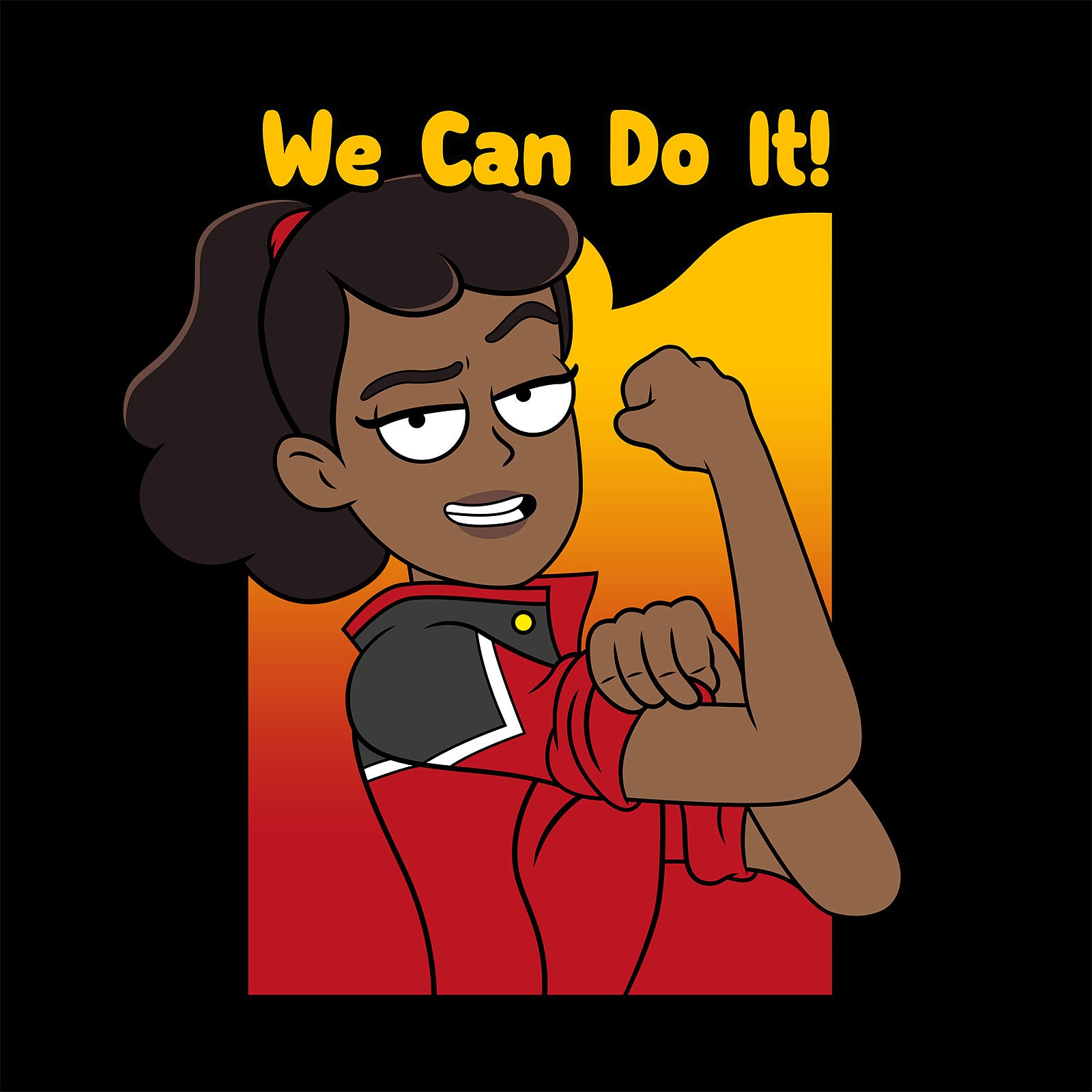 Productafbeelding Lower Decks Do It! T-Shirt voor Star Trek Fans Zwart