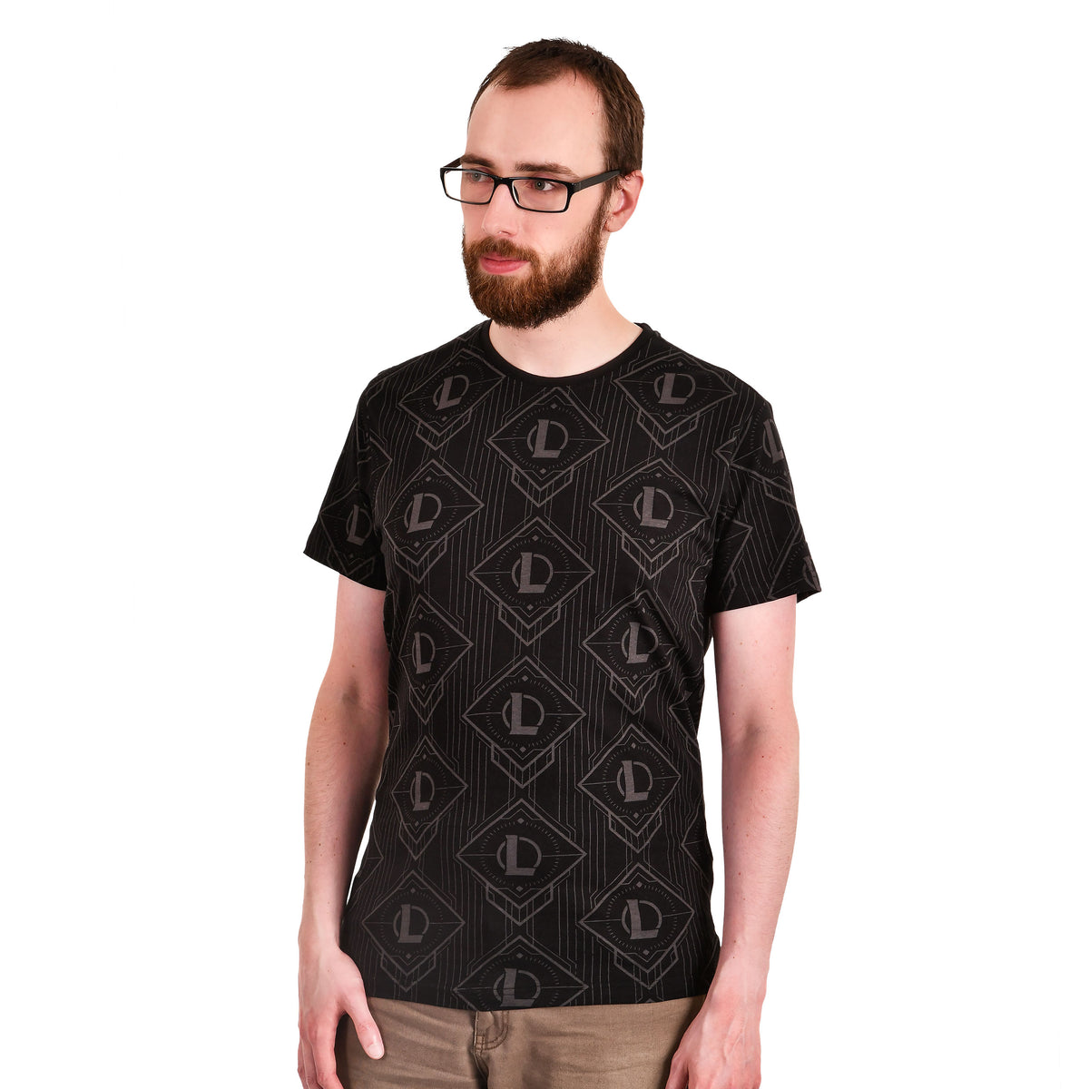 Productafbeelding League of Legends - Logo Symbolen T-Shirt Zwart