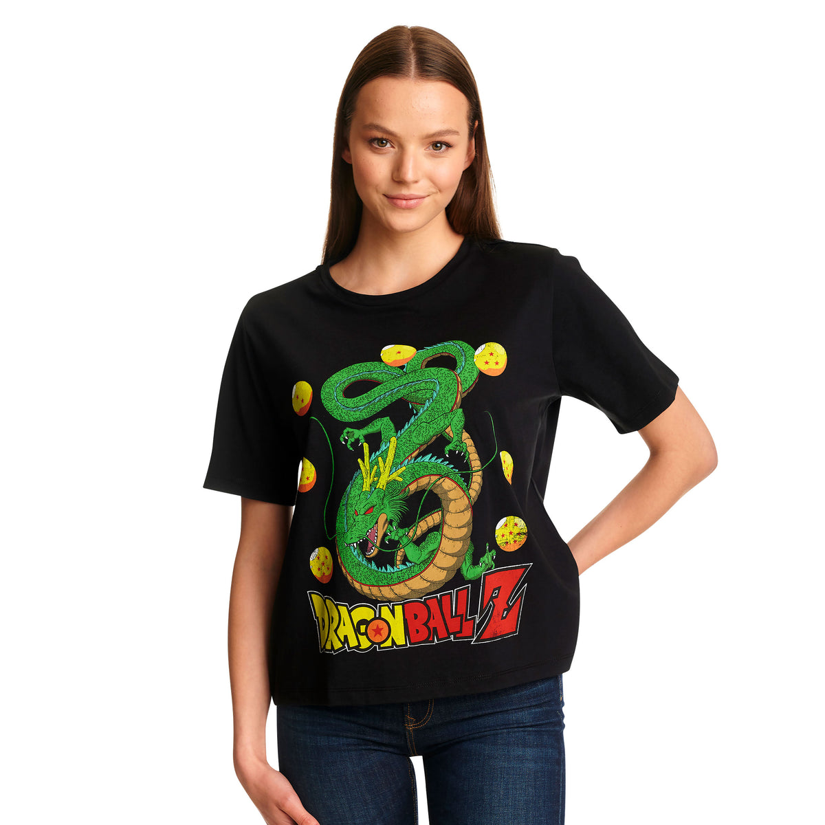 Productafbeelding Dragon Ball Z - Shenlong Dames T-Shirt Zwart