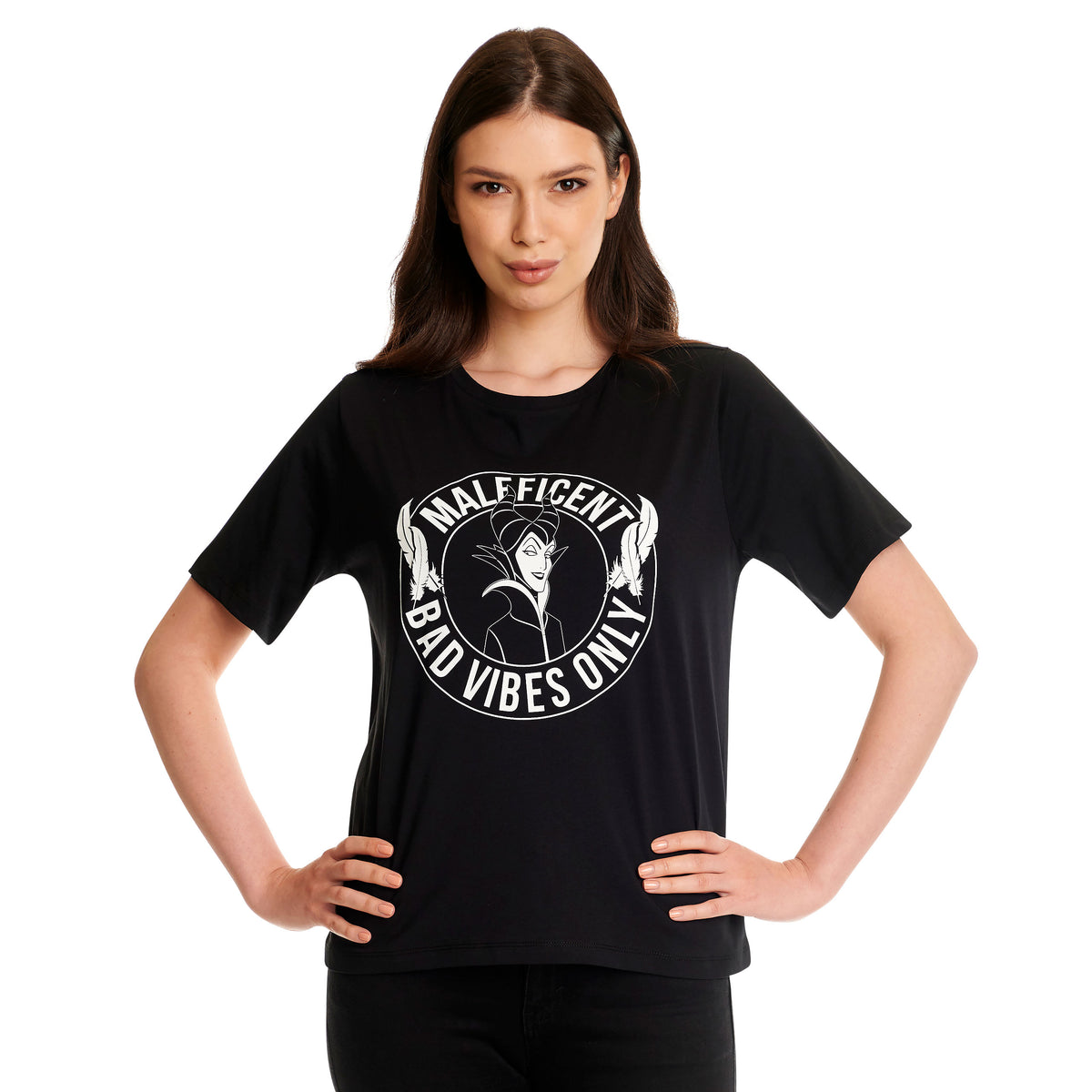 Productafbeelding Maleficent - Bad Vibes Only Dames T-shirt Zwart
