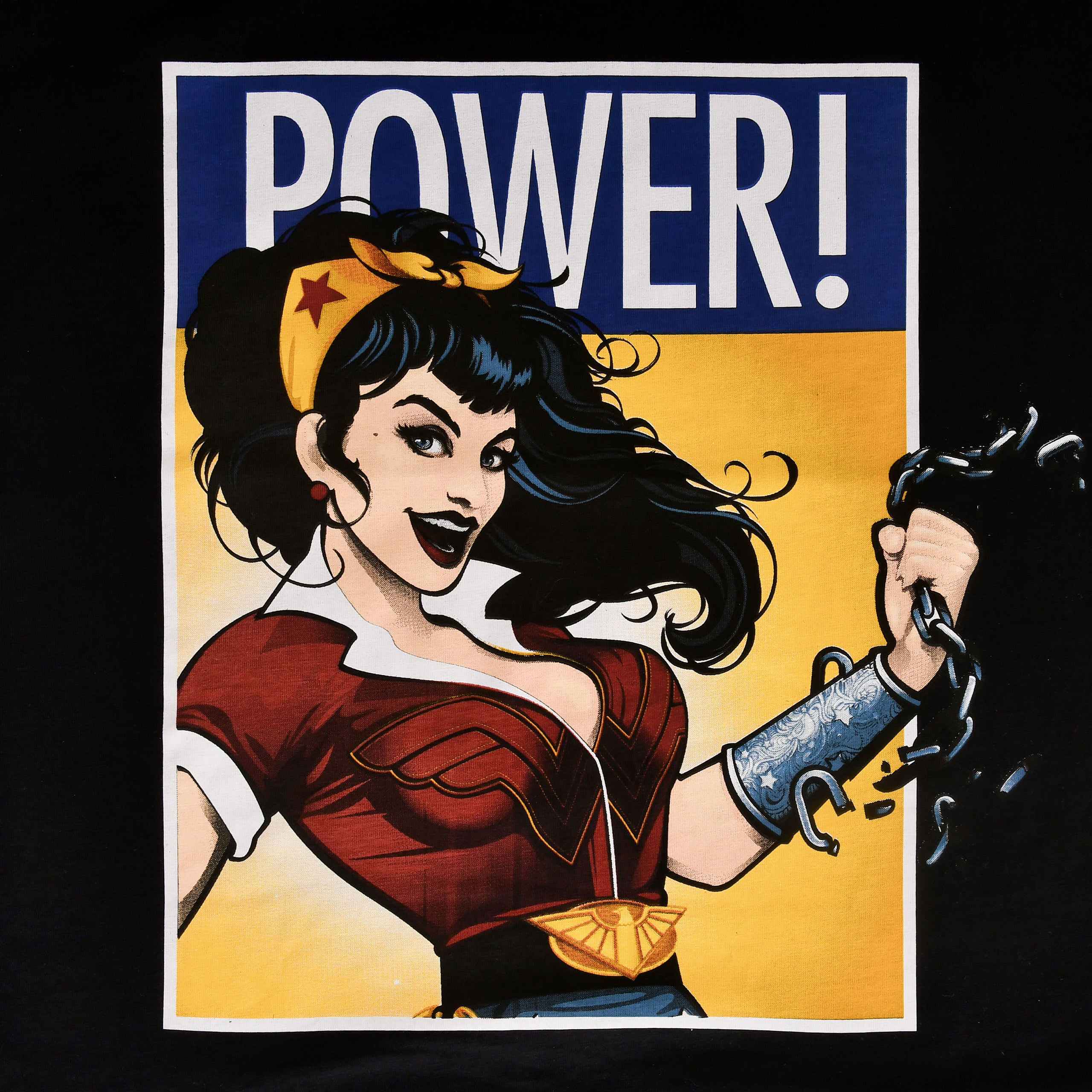 Productafbeelding Wonder Woman - We kunnen het! Dames T-shirt Zwart