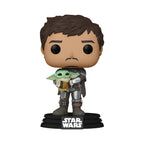 Productafbeelding Mando met Grogu Funko Pop Figuur - Star Wars The Mandalorian