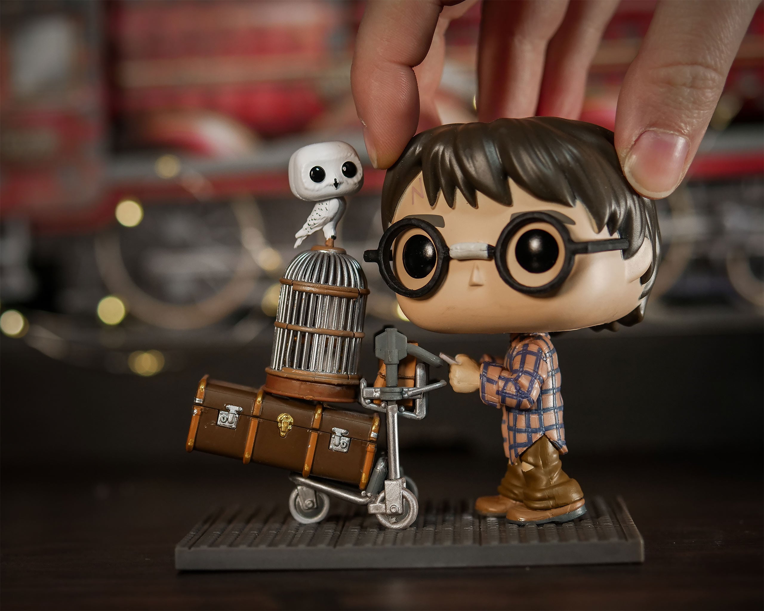 Productafbeelding Harry Potter met bagagewagen op perron 9 3/4 Funko Pop figuur